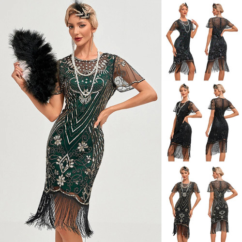 1920 sequins fringed - sequins,
