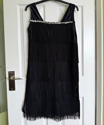 Women black fringed - black, 1920s