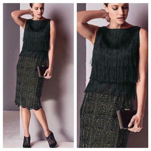 Kaleidoscope black sparkly - black,