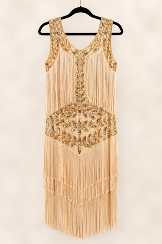 1920s flapper dress beaded - dress,