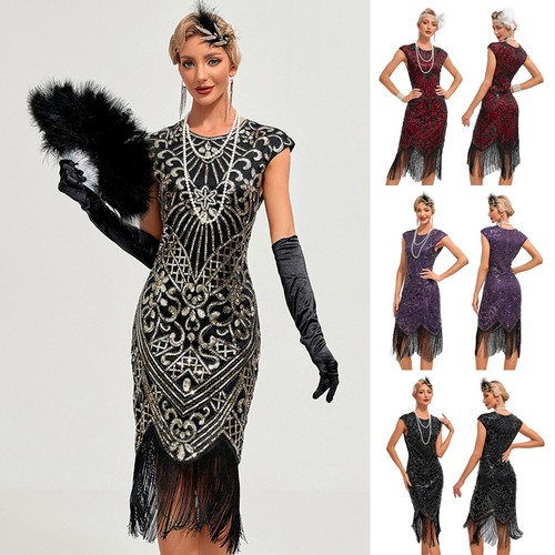 1920s womens flapper fringed - womens,