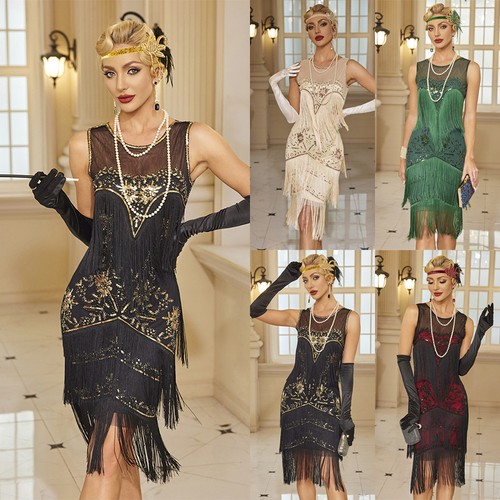 Ladies 1920s sequins glitter - ladies,