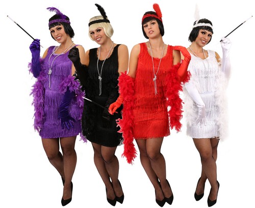1920 deluxe flapper dress - deluxe,
