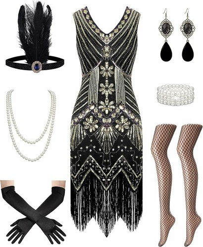 Women flapper costume - costume, uk12