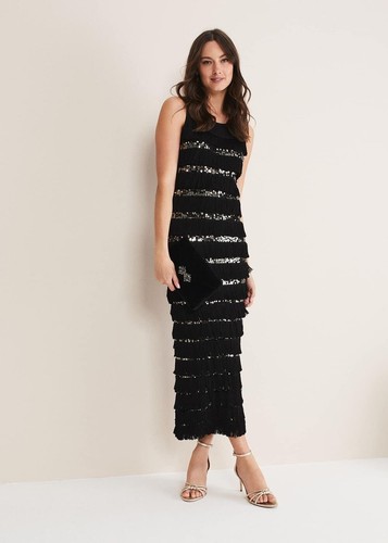 Phase eight dress fringed - eight,