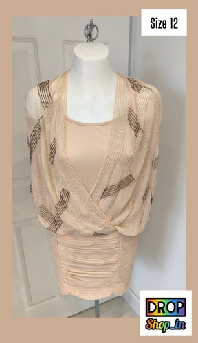 Womens peach beaded sequin - ​womens,
