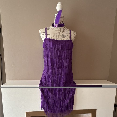 Women purple 20s flapper - purple,